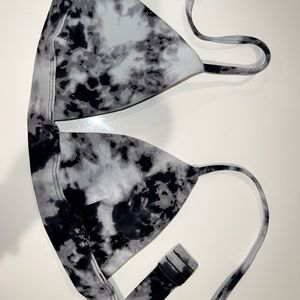 hollister XS bikini top black and white